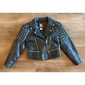 Vanguard Leather of America, Inc. women’s real cowhide motorcycle jacket